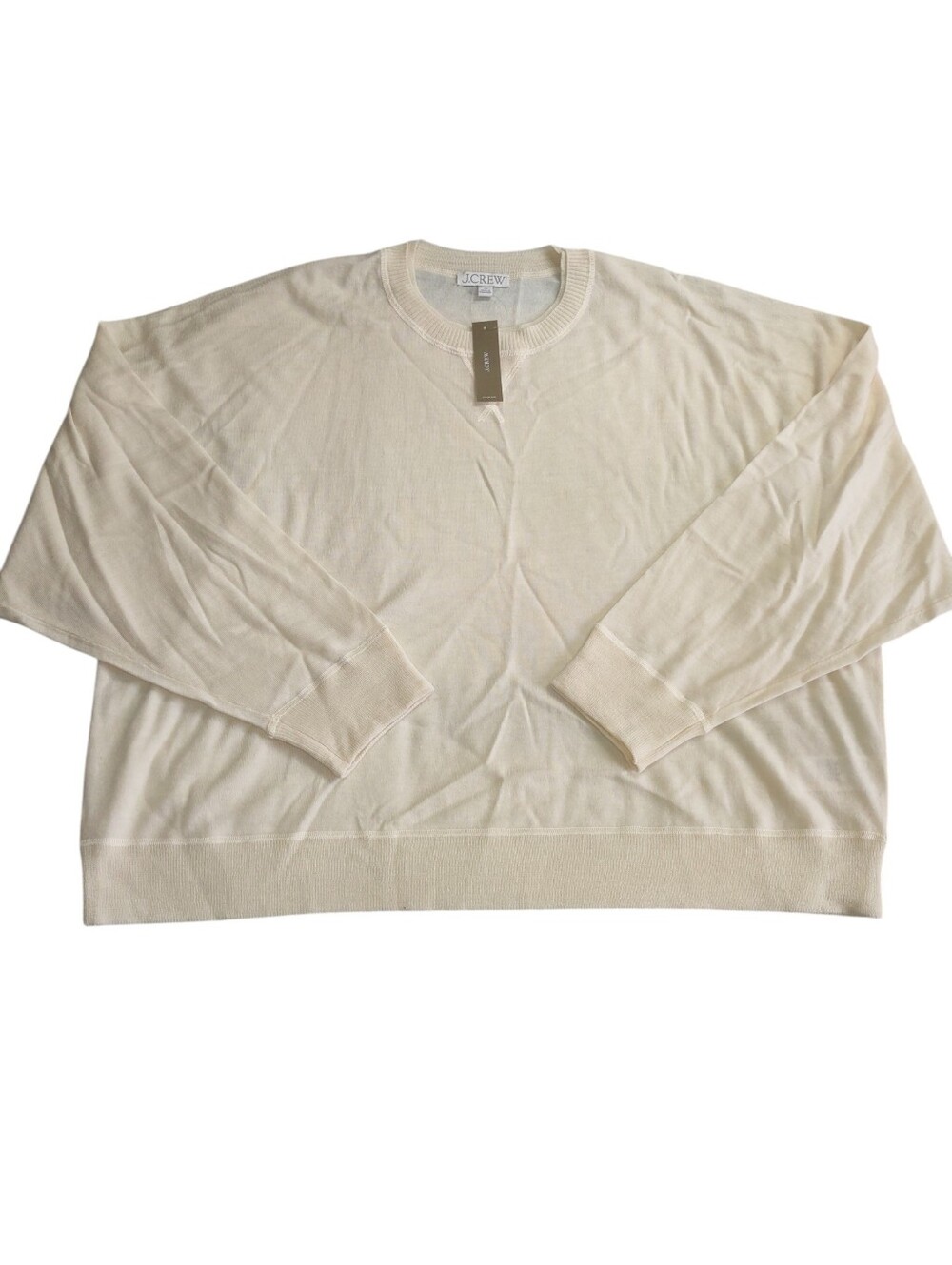 J. Crew 3X Oversized Crew Neck Sweatshirt In Merino Wool